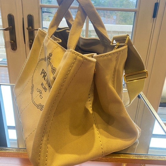 Authentic Prada Canapa Corda Large Tote with original box, and certificate. - Picture 3 of 16